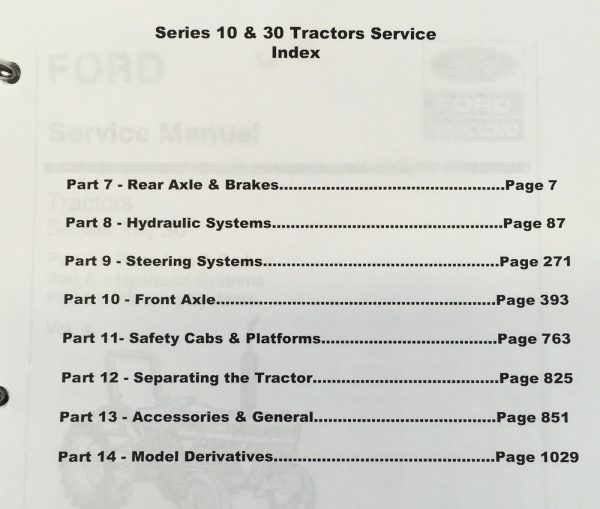 Ford Series 10 7810 7910 8210 Tractor Service Manual Set Repair Shop 2 Volume - Image 9