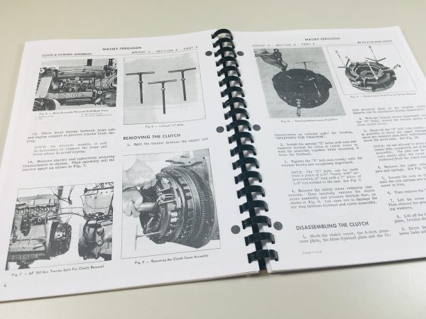 Massey Ferguson Mf 175 Tractor Service Repair Manual Parts Catalog Workshop Set - Image 7