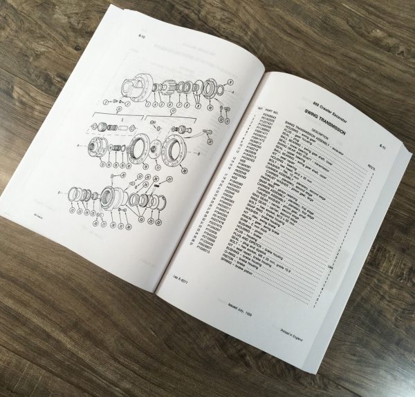 Case 888 Excavator Parts Manual Catalog Book Assembly Schematic After SN 0015041 - Image 4