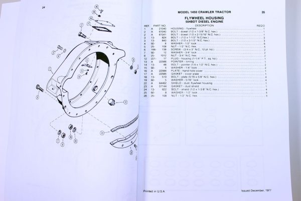 Case 1450 Crawler Loader Dozer Service Manual Parts Catalog Shop Book Repair - Image 12