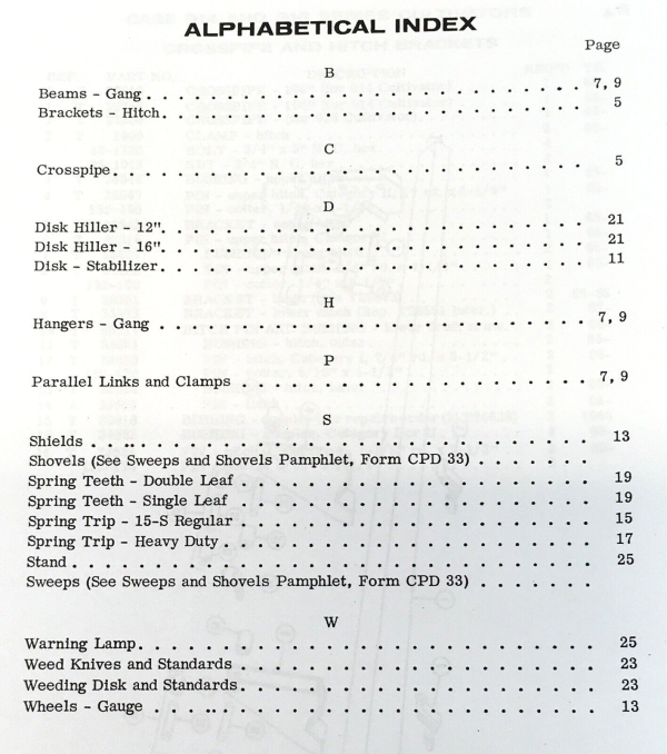 Case 914 & 916 Series Cultivator Rear Mounted Parts Manual Catalog Book Assembly - Image 2