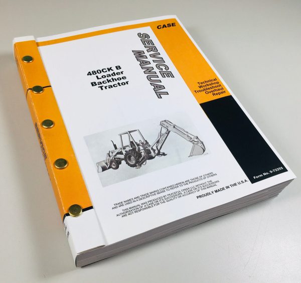 Case 480B 480Ck Series B Tractor Loader Backhoe Service Manual