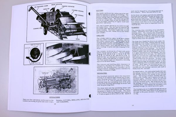 Allis Chalmers 72 All-Crop Harvester Owners Operators Manual Book Maintenance - Image 4