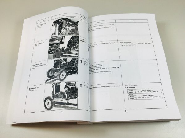 Kubota M5500 Dt Tractor Workshop Service Parts Operators Workshop Manual Set - Image 3