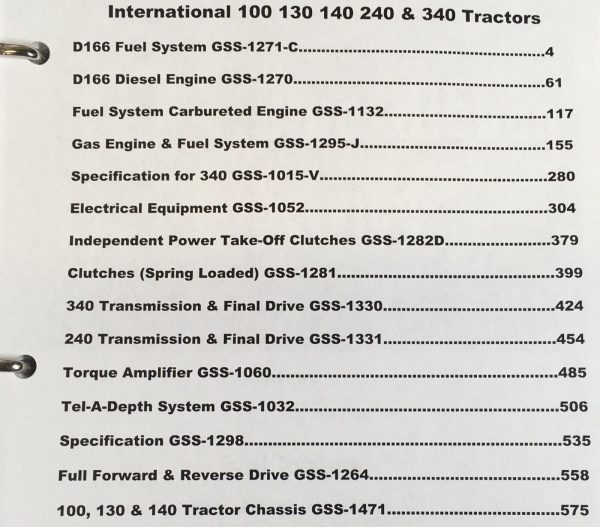 International 330 Tractor Service Parts Operators Manual Set Repair Shop Book IH - Image 3