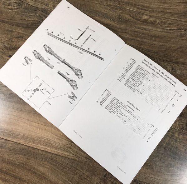 Case Model 281 LH 282 RH Delivery Side Rake Parts Manual Catalog Book - Image 4