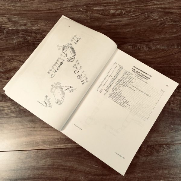 Case 1280 Excavator Parts Catalog Operators Manual Owners Assembly Book Set - Image 9