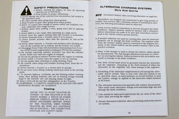 Ji Case 470 570 Tractor Owners Operators Manual Maintenance Controls - Image 5