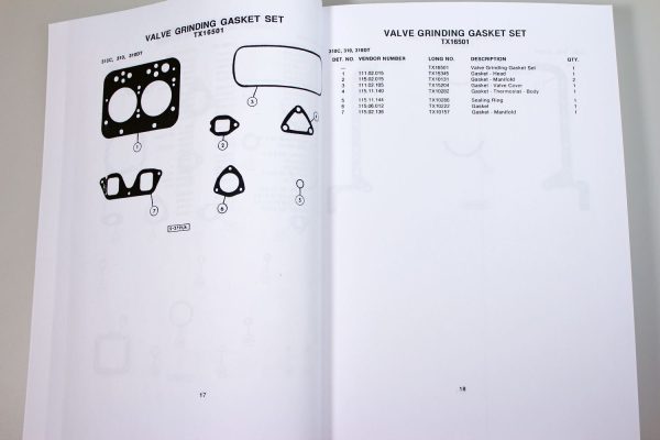 Long 260C 310C 310 310Dt Tractor Parts Assembly Manual Catalog Exploded Views - Image 6