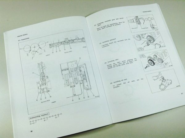 Mitsubishi Diesel Engine S6E2-T S6F-T Technical Service Repair Shop Manual - Image 3