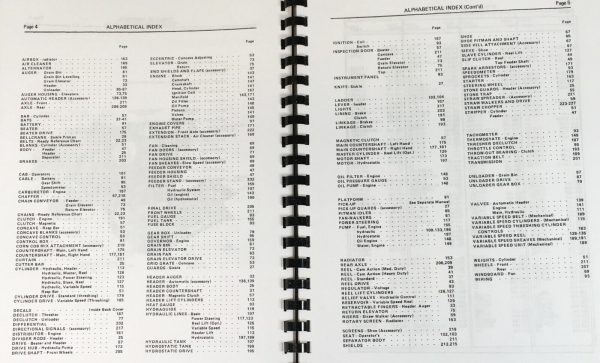 Oliver 7600 Combine Parts Manual Catalog Book Assembly Schematics Exploded Views - Image 3