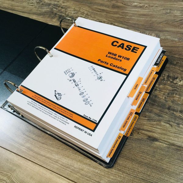 Case W9B Gas Wheel Loader Service Manual Parts Catalog Operators Owners Set Book - Image 11