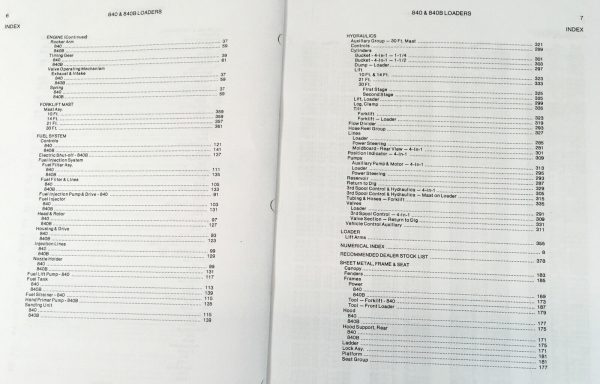 Allis Chalmers Model 840 840B Articulated Wheel Loader Parts Manual Catalog Book - Image 4