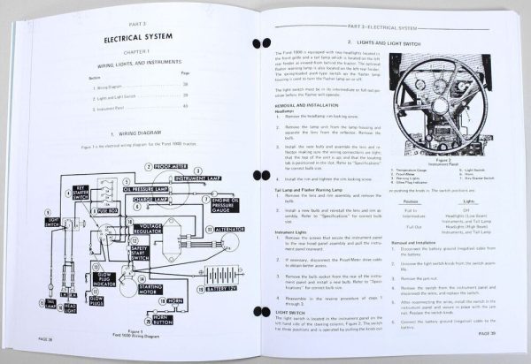 Ford 1000 Tractor Service and Operators Manual Owners Repair Shop Set Workshop - Image 5