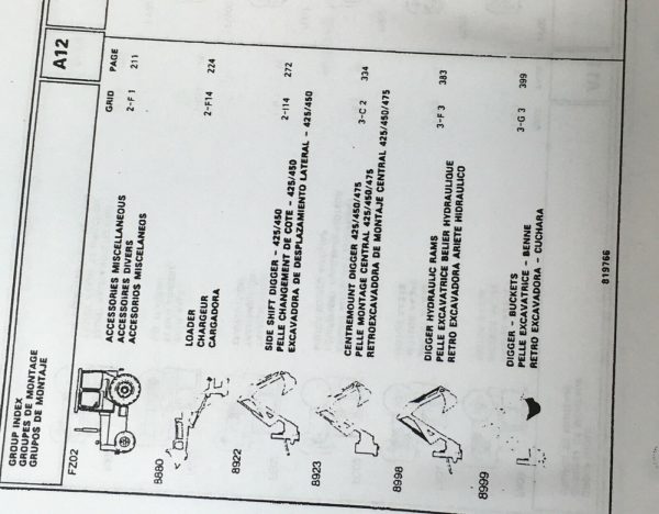 Massey Ferguson 50H 50Hx 60Hx Backhoe Loader Service Parts Operators Manual Set - Image 8