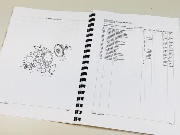 Kubota L4150Dt Tractor Parts Assembly Manual Catalog Exploded Views Numbers - Image 3