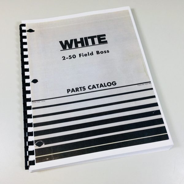 White 2-50 Field Boss Tractor Parts Catalog Manual