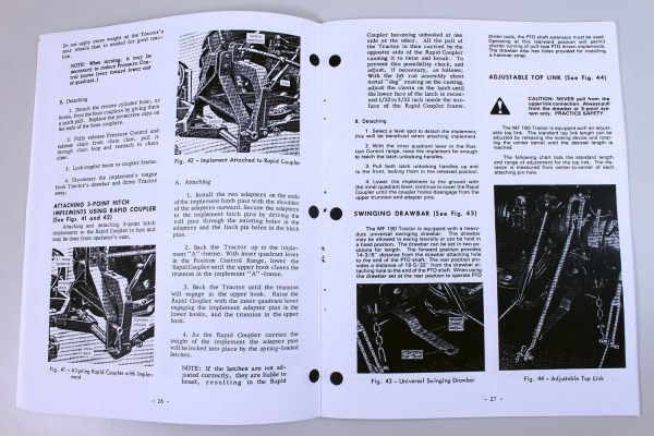 Massey Ferguson 180 Tractor Parts Operators Manual Set Owners Catalog Book MF - Image 7