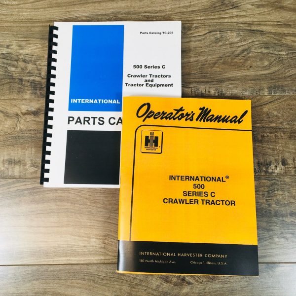 Farmall International 500C 500 Series C Crawler Tractor Parts Operators Manual