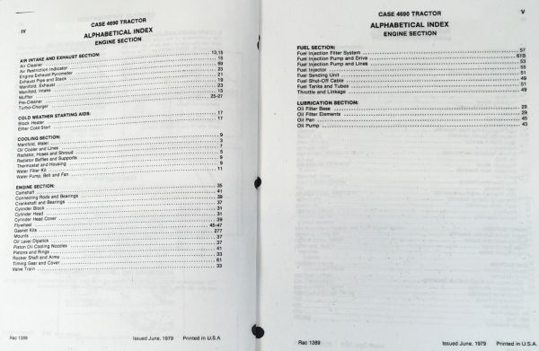 Case 4690 Tractor Parts And Operators Manual Set Catalog Owners Book Schematics - Image 2