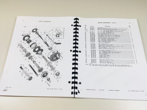 Massey Ferguson Mf Super 90 Tractor Parts Catalog Operators Manual Set - Image 6