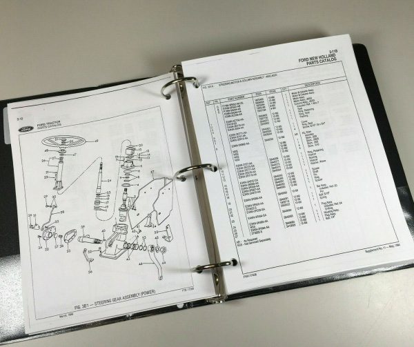 Ford 340B 540B Tractor Loader Backhoes Parts Operators Manual Owners Catalog Set - Image 8