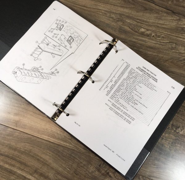 Case 4890 Tractor Parts Manual Catalog Book Assembly Schematic Exploded Views - Image 4