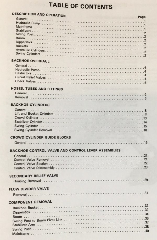 Ford Series 764 Backhoe Service Manual Repair Shop Technical Book Workshop - Image 2