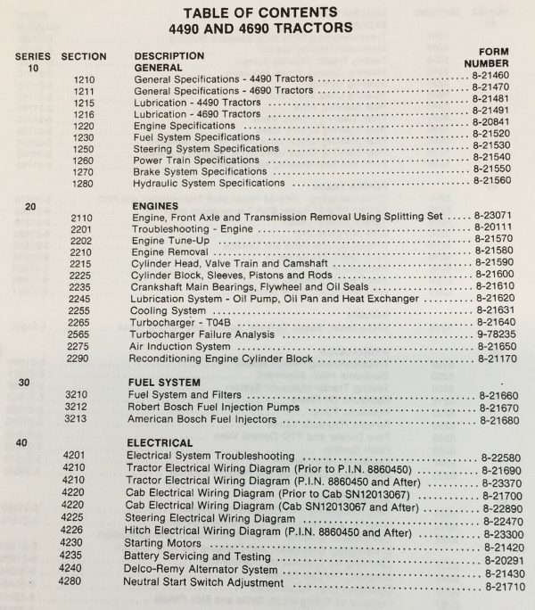 Case 4490 4690 Tractor Service Manual Set Repair Shop Technical Book Workshop - Image 3