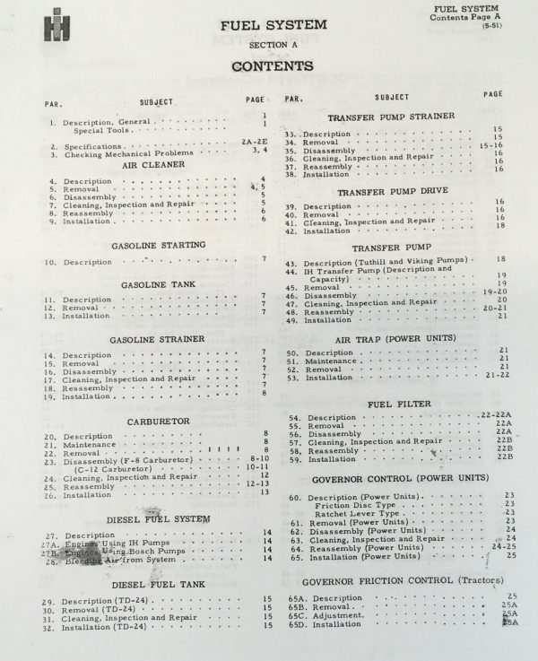 International Fuel System Service Manual For Id-6 Ud-6 Ud-6A Td-9 Wd-9 Engines - Image 2