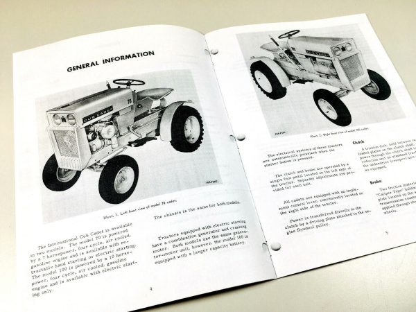 International Harvester Cub Cadet 70 100 Tractor Chassis Service Repair Manual - Image 3