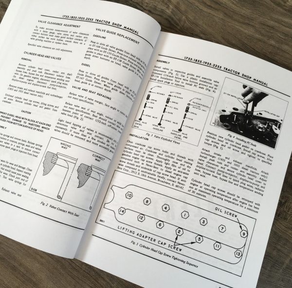 Oliver 1855 Tractor Service Parts Operators Manual Set Repair Workshop Shop Book - Image 9