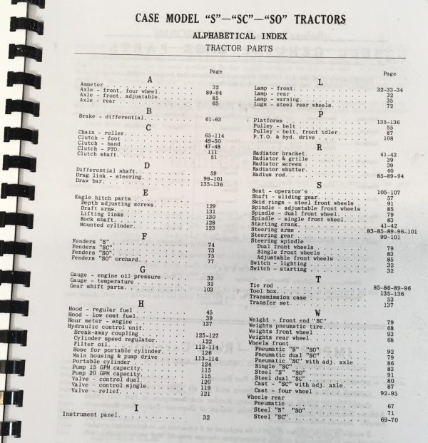 Case S SC SO Tractor Service Manual Parts Catalog Set SN 5600000-After Repair - Image 3