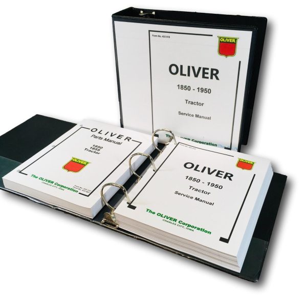 Oliver 1850 Tractor Service Parts Manual Set Repair Workshop Shop Catalog Book