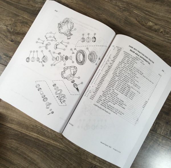 Case 2870 Traction King Tractor Parts Manual Catalog Book Assembly Schematic - Image 9