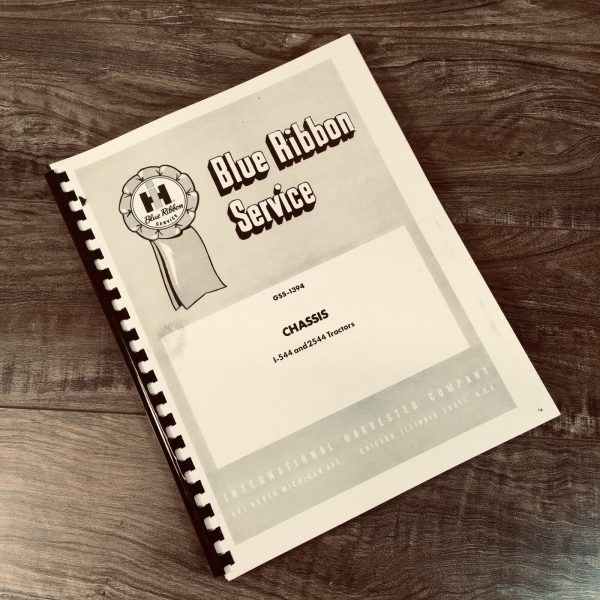 Farmall International I-544 2544 Tractor Service Chassis Manual Shop