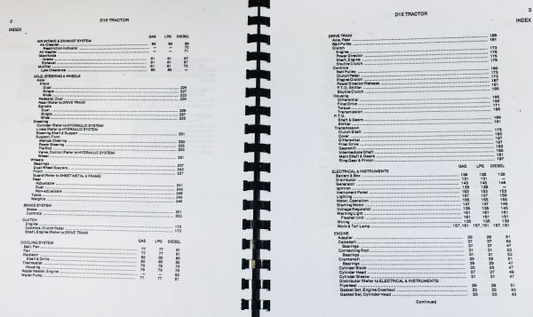 Allis Chalmers D15 Tractor Parts Manual Catalog Assembly Exploded Views Numbers - Image 2