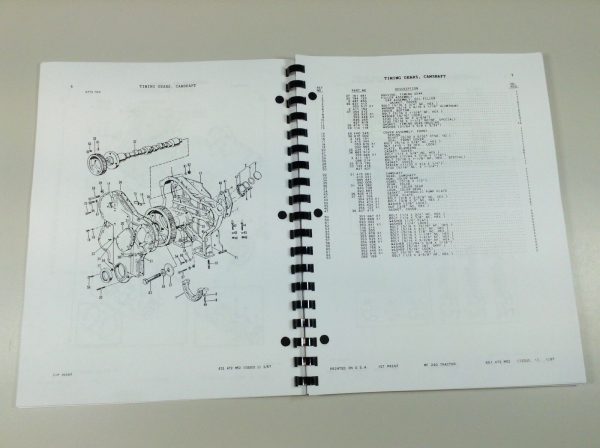 Massey Ferguson Mf 240 Tractor Parts Catalog Manual Book S/N Prior To 522354 - Image 5