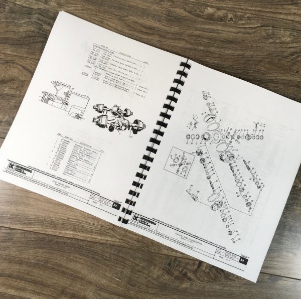 Koehring 4460 4465 4470 4475 Hydraulic Excavator Parts Manual Catalog Assembly - Image 5