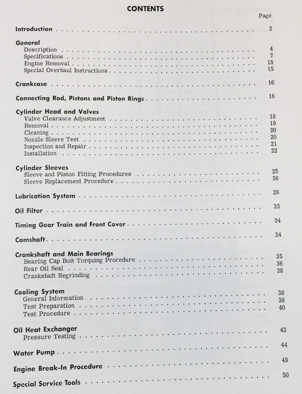 Farmall International D361 For 1256 Tractor Na Engine Service Manual Repair Book - Image 2