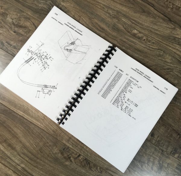 Allis Chalmers 840D Wheel Loader 844D Forklift Parts Manual Catalog Schematics - Image 6