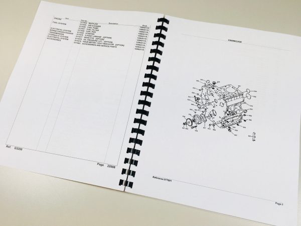 Kubota G3200 Tractor Parts Assembly Manual Catalog Exploded Views Numbers - Image 2