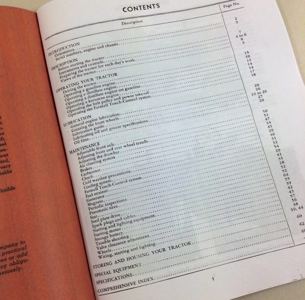 Farmall C Operators Owners Manual Maintenence Operation Lubrication Gasoline - Image 2