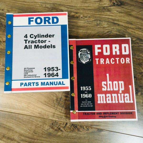 Ford 811 821 851 861 871 Tractor Service Repair Shop Manual Parts Catalog Set
