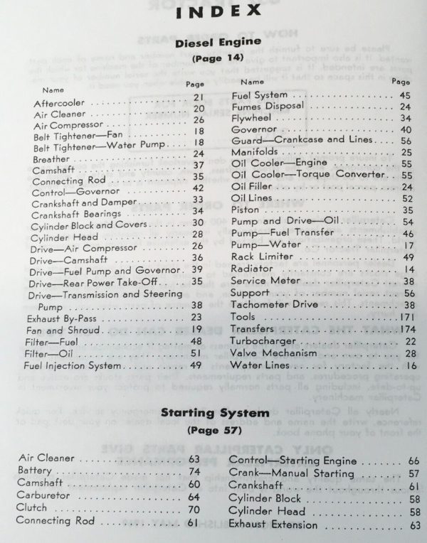 Parts Manual For Caterpillar 657 Scraper Tractor Catalog SN 31G1-31G231 Cat - Image 2