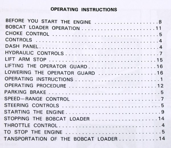 Bobcat 310 Loader Skid Steer Owners Operators Manual Book Parts Catalog - Image 2