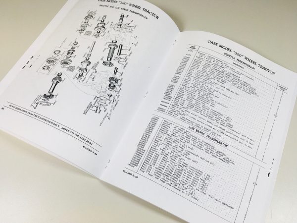 Case 320 Wheel Type Industrial Loader Backhoe Tractor Parts Catalog Manual Book - Image 5