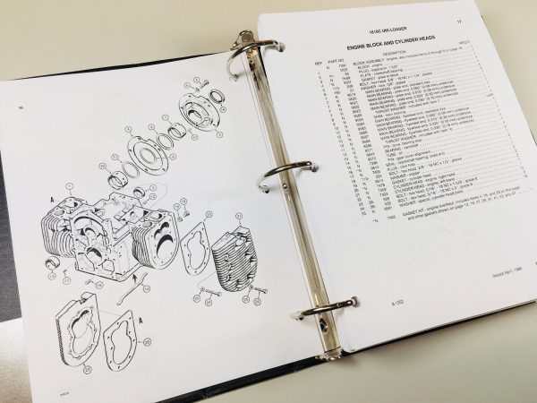 Case 1816C Uni-Loaders Service Manual Parts Catalog Repair Shop Book Set - Image 11