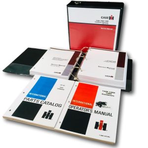 International 1480 Combine Service Parts Operators Manual Set Repair Shop DT466B