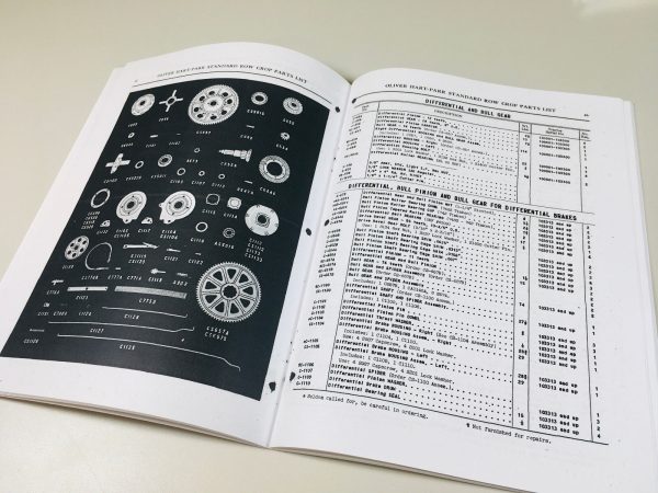 Oliver Hart Parr Parts List Manual Catalog For Standard Row Crop Tractors Old - Image 3